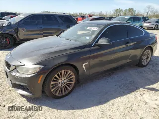 2014 BMW 4 Series 428i with VIN WBA3N7C55EK220466, listed as a Copart auction lot 48201825 with 166,987 mi miles and Clean Title. Bid and sale history available at carsss.com. Image 1.