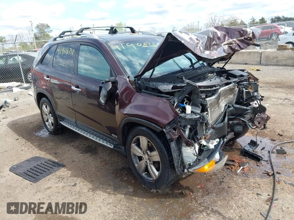 2012 Kia Sorento EX z VIN 5XYKUDA24CG203508, wystawiony jako IAAI lot #41908758 z przebiegiem Nie podano mil oraz . Historia ofert i sprzedaży dostępna na DreamBid. Obrazek 1.
