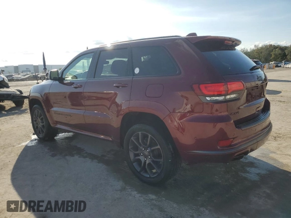 2020 Jeep Grand Cherokee Overland with VIN 1C4RJFCG9LC294582, listed as a Copart auction lot 43921225 with 41,759 mi miles and Salvage Title. Bid and sale history available at carsss.com. Image 2.