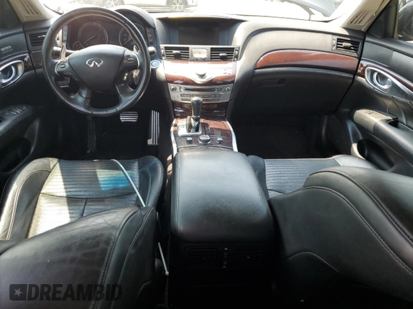 2011 Infiniti M with VIN JN1BY1AP3BM321578, listed as a Copart auction lot 66103954 with Not Provided miles and Salvage Title. Bid and sale history available at DreamBid. Image 8.