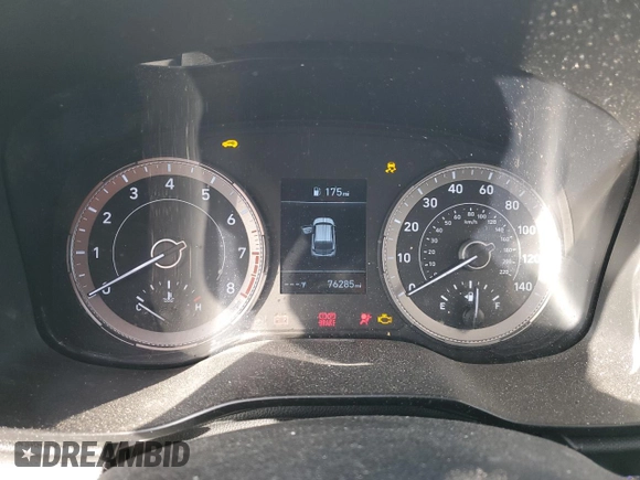 2022 Hyundai Venue SE with VIN KMHRB8A38NU146330, listed as a Copart auction lot 49507925 with 76,285 mi miles and Salvage Title. Bid and sale history available at DreamBid. Image 9.