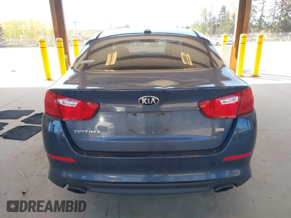 2015 Kia Optima LX with VIN KNAGM4A70F5592109, listed as a IAAI auction lot 42053533 with 159,401 mi miles. Bid and sale history available at carsss.com. Image 16.