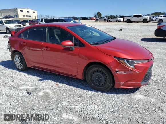 2021 Toyota Corolla LE with VIN JTDEPMAE9MJ138087, listed as a Copart auction lot 47800135 with 46,969 mi miles and Salvage Title. Bid and sale history available at DreamBid. Image 4.