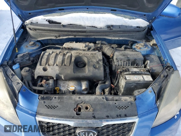 2011 Kia Rio with VIN KNADH4B37B6917894, listed as a Copart auction lot 88465075 with 229,688 mi miles and Clean Title. Bid and sale history available at DreamBid. Image 11.
