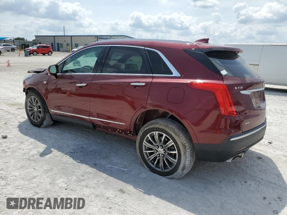 2017 Cadillac XT5 Luxury AWD with VIN 1GYKNDRS3HZ310912, listed as a Copart auction lot 50289855 with 59,464 mi miles and Salvage Title. Bid and sale history available at carsss.com. Image 2.