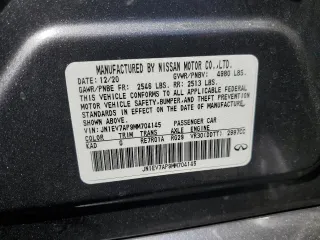 2021 Infiniti Q50 Pure z VIN JN1EV7AP9MM704145, wystawiony jako Copart lot #53471215 z przebiegiem 66 437 mil mil oraz Szkoda całkowita • Salvage title. Historia ofert i sprzedaży dostępna na DreamBid. Obrazek 12.