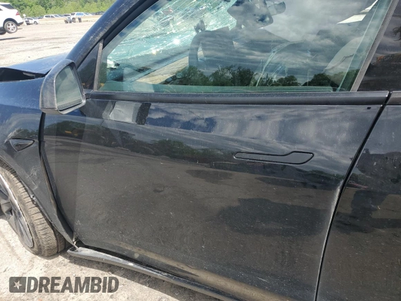 2024 Tesla Model Y Long Range with VIN 7SAYGDEE7RA327259, listed as a Copart auction lot 57494435 with Not provided miles and Salvage title. Bid and sale history available at DreamBid. Image 7.