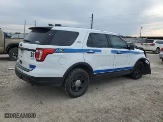 2019 Ford Police Interceptor Utility with VIN 1FM5K8AR3KGA30157, listed as a Copart auction lot 46804875 with 0 mi miles and Salvage Title. Bid and sale history available at carsss.com. Image 3.