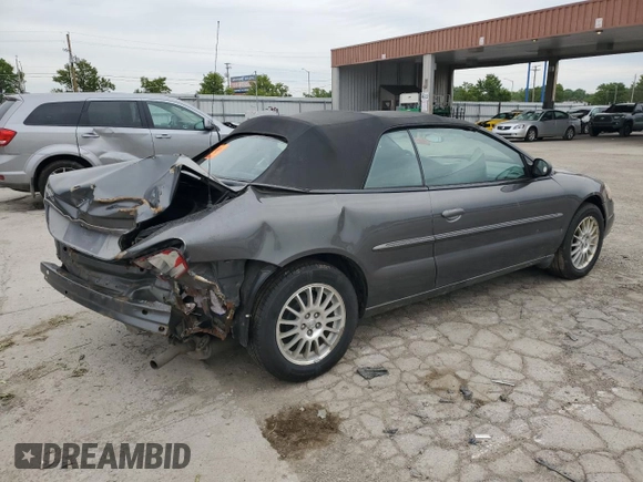 2005 Chrysler Sebring with VIN 1C3EL45X15N656183, listed as a Copart auction lot 58348475 with Not provided miles and Salvage title. Bid and sale history available at DreamBid. Image 3.