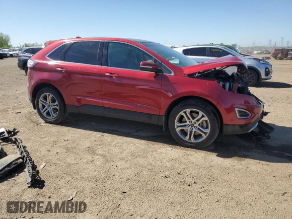 2015 Ford Edge Titanium z VIN 2FMTK3K80FBB76738, wystawiony jako Copart lot #56883875 z przebiegiem 66 197 mil mil oraz Szkoda całkowita • Salvage title. Historia ofert i sprzedaży dostępna na DreamBid. Obrazek 4.