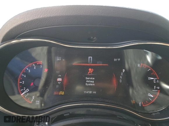 2018 Dodge Durango GT with VIN 1C4RDHDG6JC413803, listed as a Copart auction lot 49634955 with 114,181 mi miles and Salvage title. Bid and sale history available at DreamBid. Image 9.