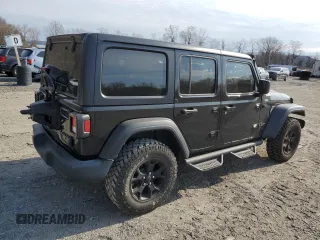 2022 Jeep Wrangler Unlimited Sport S with VIN 1C4HJXDG8NW200371, listed as a Copart auction lot 52548715 with 15,902 mi miles and Salvage Title. Bid and sale history available at DreamBid. Image 3.