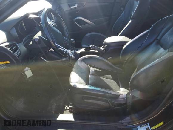 2015 Hyundai Veloster Turbo with VIN KMHTC6AE3FU241078, listed as a Copart auction lot 87422864 with Not provided miles and Salvage title. Bid and sale history available at DreamBid. Image 7.