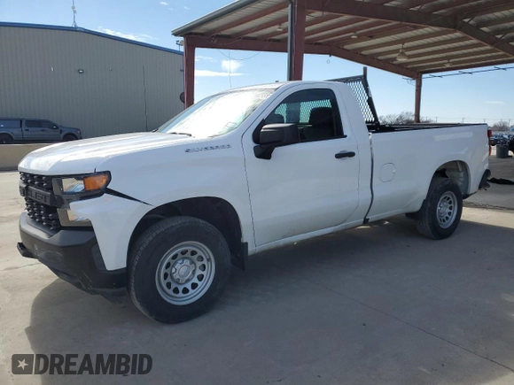 2020 Chevrolet Silverado 1500 Work Truck with VIN 3GCNWAEH5LG217679, listed as a Copart auction lot 46077455 with 105,689 mi miles and Clean Title. Bid and sale history available at DreamBid. Image 1.