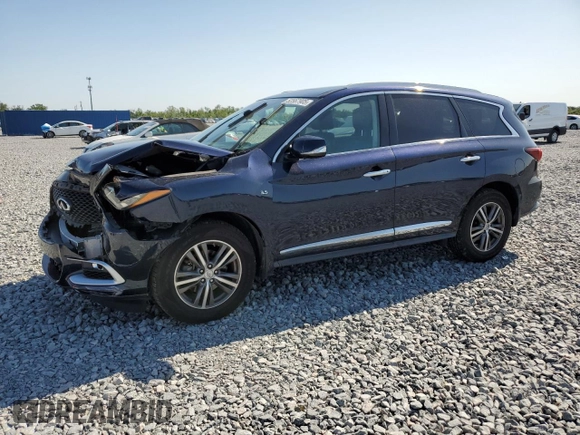 2017 Infiniti QX60 with VIN 5N1DL0MM1HC523376, listed as a Copart auction lot 52567905 with 93,979 mi miles and Salvage Title. Bid and sale history available at carsss.com. Image 1.
