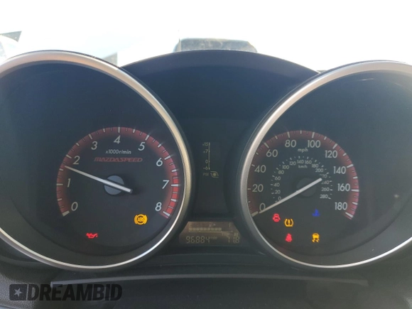 2012 Mazda 3 Mazdaspeed3 Touring with VIN JM1BL1L48C1613602, listed as a Copart auction lot 86922024 with 96,884 mi miles and Salvage Title. Bid and sale history available at DreamBid. Image 9.