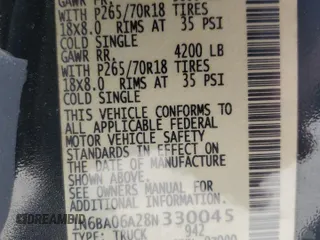 2008 Nissan Titan XE with VIN 1N6BA06A28N330045, listed as a Copart auction lot 52288595 with 211,906 mi miles and Salvage Title. Bid and sale history available at carsss.com. Image 14.