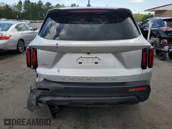 2022 Kia Sorento LX with VIN 5XYRGDLC1NG091524, listed as a Copart auction lot 56105715 with 37,943 mi miles and Salvage title. Bid and sale history available at DreamBid. Image 6.