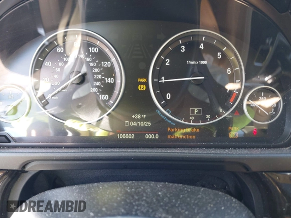 2015 BMW 5 Series 528i xDrive with VIN WBA5A7C52FD622472, listed as a IAAI auction lot 41999000 with 106,602 mi miles and . Bid and sale history available at carsss.com. Image 7.