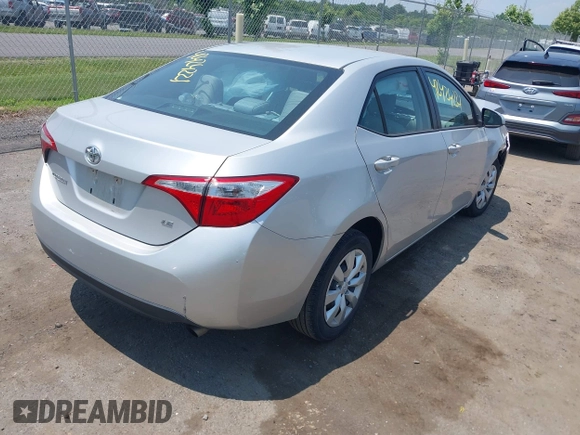 2016 Toyota Corolla L with VIN 5YFBURHE9GP414816, listed as a IAAI auction lot 42424221 with 87,270 mi miles and . Bid and sale history available at DreamBid. Image 4.