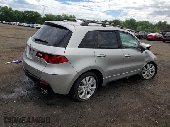 2011 Acura RDX with VIN 5J8TB1H2XBA007152, listed as a Copart auction lot 49800265 with 117,002 mi miles and Salvage Title. Bid and sale history available at carsss.com. Image 3.