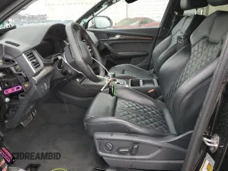 2018 Audi SQ5 Premium Plus with VIN WA1A4AFY9J2133075, listed as a Copart auction lot 48996535 with 0 mi miles and Salvage Title. Bid and sale history available at carsss.com. Image 7.