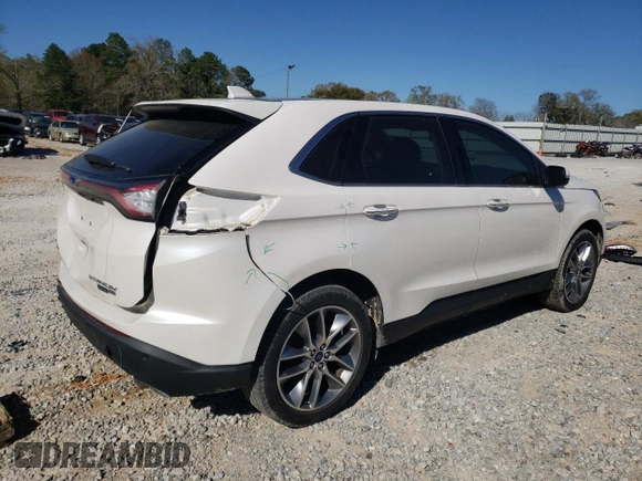 2017 Ford Edge Titanium with VIN 2FMPK4K88HBC47677, listed as a Copart auction lot 50040085 with 37,522 mi miles and Salvage Title. Bid and sale history available at carsss.com. Image 3.