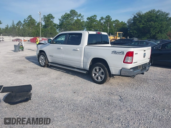 2021 Ram 1500 Big Horn with VIN 1C6SRFFT3MN570531, listed as a IAAI auction lot 42736203 with 84,050 mi miles and . Bid and sale history available at DreamBid. Image 3.