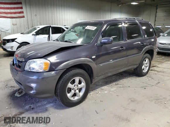 2005 Mazda Tribute i with VIN 4F2YZ92Z55KM31146, listed as a Copart auction lot 42934565 with 81,657 mi miles and Non Repairable. Bid and sale history available at carsss.com. Image 1.
