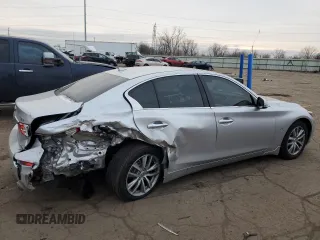 2017 Infiniti Q50 2.0t Sport with VIN JN1CV7AR7HM682824, listed as a Copart auction lot 83357614 with 49,973 mi miles and Clean Title. Bid and sale history available at carsss.com. Image 3.