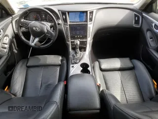 2018 Infiniti Q50 3.0t LUXE with VIN JN1EV7AR9JM433505, listed as a Copart auction lot 51435535 with 108,232 mi miles and Salvage Title. Bid and sale history available at carsss.com. Image 8.