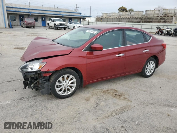 2019 Nissan Sentra SV with VIN 3N1AB7AP9KY225371, listed as a Copart auction lot 48354345 with 92,611 mi miles and Salvage Title. Bid and sale history available at DreamBid. Image 1.