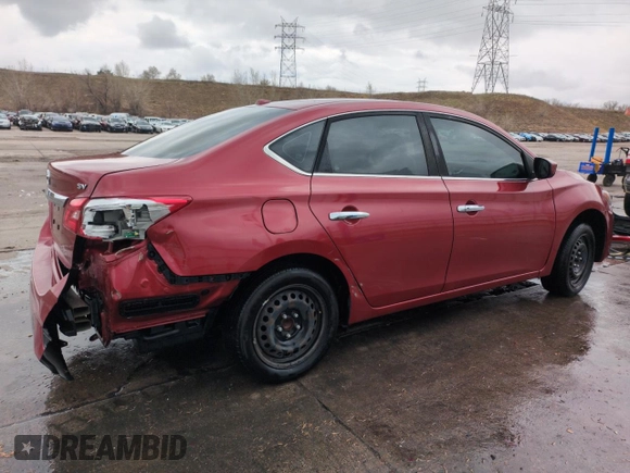 2017 Nissan Sentra SV with VIN 3N1AB7AP5HL671684, listed as a Copart auction lot 50741995 with 108,044 mi miles and Salvage Title. Bid and sale history available at carsss.com. Image 3.