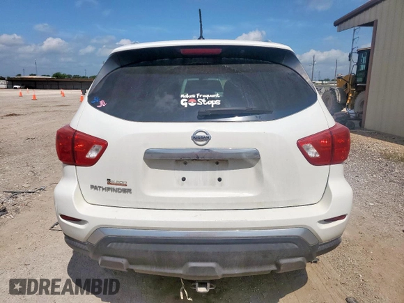 2017 Nissan Pathfinder S with VIN 5N1DR2MN2HC601473, listed as a Copart auction lot 61259475 with 175,483 mi miles and Salvage title. Bid and sale history available at DreamBid. Image 6.