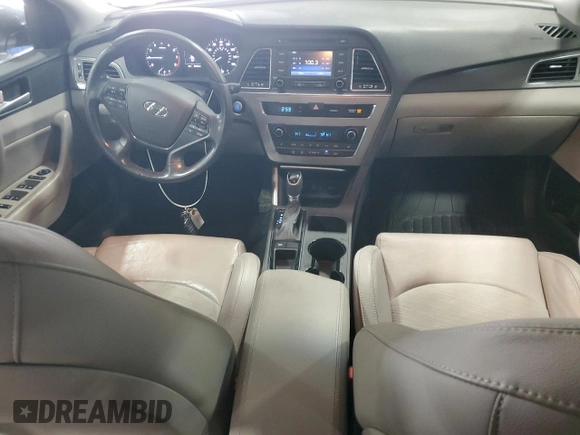 2015 Hyundai Sonata Sport with VIN 5NPE34AF7FH047528, listed as a Copart auction lot 54252645 with 58,703 mi miles and Salvage title. Bid and sale history available at DreamBid. Image 8.