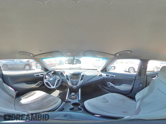 2012 Hyundai Veloster w/Gray Int with VIN KMHTC6AD5CU066108, listed as a Copart auction lot 62311305 with 117,856 mi miles and Salvage title. Bid and sale history available at DreamBid. Image 15.