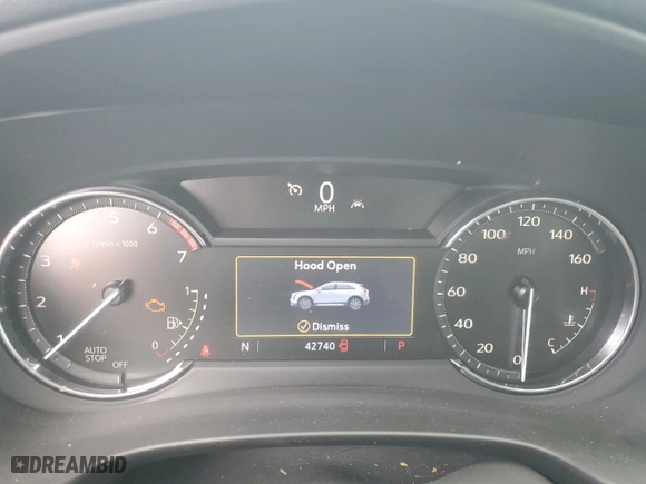 2023 Cadillac XT4 FWD Premium Luxury with VIN 1GYFZCR47PF105143, listed as a Copart auction lot 52397695 with 42,740 mi miles and Non Repairable. Bid and sale history available at carsss.com. Image 9.