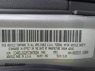 2015 Dodge Durango Limited with VIN 1C4RDJDG2FC907624, listed as a IAAI auction lot 41932086 with 185,104 mi miles and . Bid and sale history available at carsss.com. Image 9.