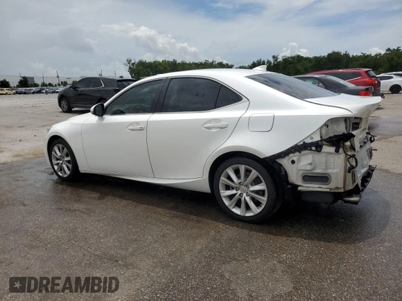2015 Lexus IS 250 with VIN JTHBF1D21F5050392, listed as a Copart auction lot 63562215 with 101,942 mi miles and Salvage title. Bid and sale history available at DreamBid. Image 2.