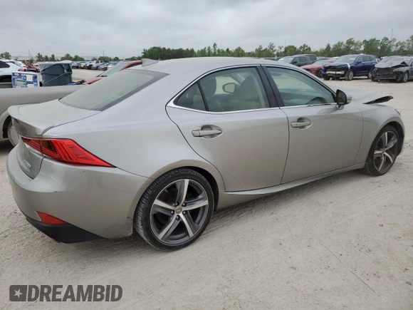 2017 Lexus IS with VIN JTHCM1D29H5020425, listed as a Copart auction lot 51510025 with 49,962 mi miles and Salvage Title. Bid and sale history available at carsss.com. Image 3.