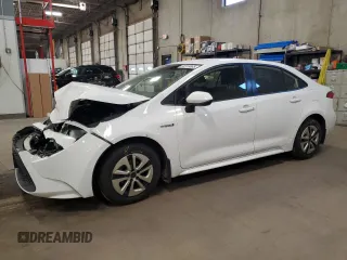 2021 Toyota Corolla Hybrid LE with VIN JTDEAMDE4MJ002382, listed as a Copart auction lot 50318865 with 74,385 mi miles and Salvage Title. Bid and sale history available at carsss.com. Image 1.