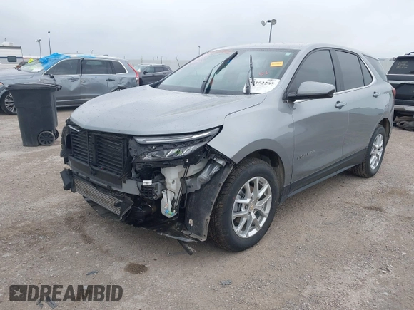 2024 Chevrolet Equinox LT with VIN 3GNAXKEG8RS157449, listed as a IAAI auction lot 42152265 with 39,351 mi miles and . Bid and sale history available at DreamBid. Image 18.