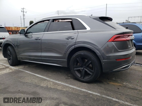 2019 Audi Q8 Premium with VIN WA1AVAF19KD016537, listed as a Copart auction lot 47663195 with 70,409 mi miles and Salvage Title. Bid and sale history available at carsss.com. Image 2.