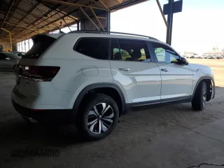 2024 Volkswagen Atlas SE z VIN 1V2LR2CA9RC596027, wystawiony jako Copart lot #46143305 z przebiegiem 12 265 mil mil oraz Szkoda całkowita • Salvage title. Historia ofert i sprzedaży dostępna na DreamBid. Obrazek 3.