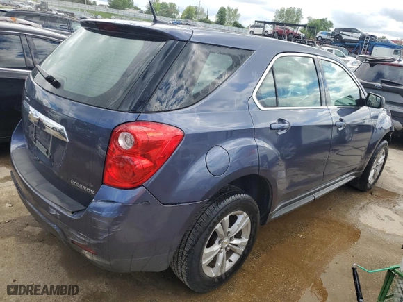 2013 Chevrolet Equinox LS with VIN 2GNALBEK4D6141272, listed as a Copart auction lot 53496984 with 115,598 mi miles and Salvage Title. Bid and sale history available at carsss.com. Image 3.