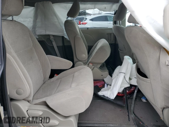 2017 Toyota Sienna LE with VIN 5TDJZ3DC7HS185821, listed as a Copart auction lot 45869055 with 99,169 mi miles and Salvage Title. Bid and sale history available at carsss.com. Image 12.