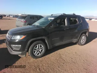 2017 Jeep Compass Sport с VIN 3C4NJCABXHT643474, выставлен на аукционе Copart как лот 53654615 с пробегом 79 855 миль миль и Списание • Salvage title. История ставок и продаж доступна на DreamBid. Изображение 1.