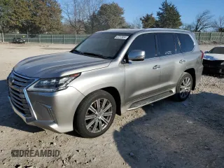 2016 Lexus LX 570 with VIN JTJHY7AX1G4191119, listed as a Copart auction lot 87213854 with 206,339 mi miles and Salvage Title. Bid and sale history available at DreamBid. Image 1.