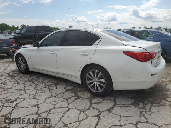 2015 Infiniti Q50 Premium with VIN JN1BV7AP5FM345771, listed as a Copart auction lot 59021485 with 170,199 mi miles and Salvage title. Bid and sale history available at DreamBid. Image 2.
