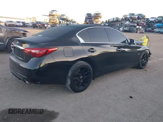 2018 Infiniti Q50 3.0t LUXE with VIN JN1EV7AP0JM365416, listed as a IAAI auction lot 41293065 with 65,339 mi miles. Bid and sale history available at carsss.com. Image 4.